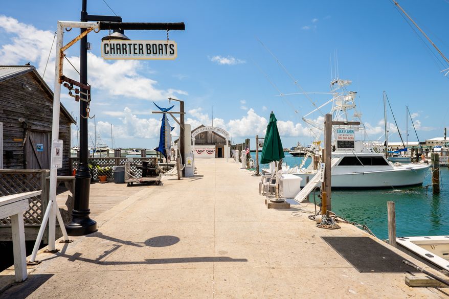 Charter boats available for hire at the Bight Marina in Key West. File photo credit: Fotoluminate LLC via Shutterstock.