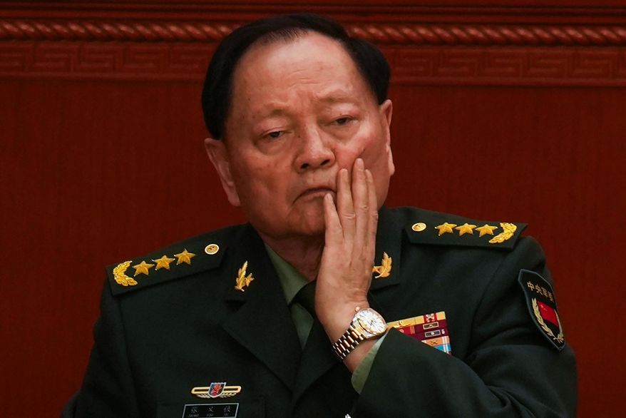 Gen. Zhang Youxia, vice chairman of China's Central Military Commission attends the opening session of the National People's Congress (NPC) at the Great Hall of the People in Beijing, China, Wednesday, March 5, 2025. (AP Photo/Ng Han Guan, File)