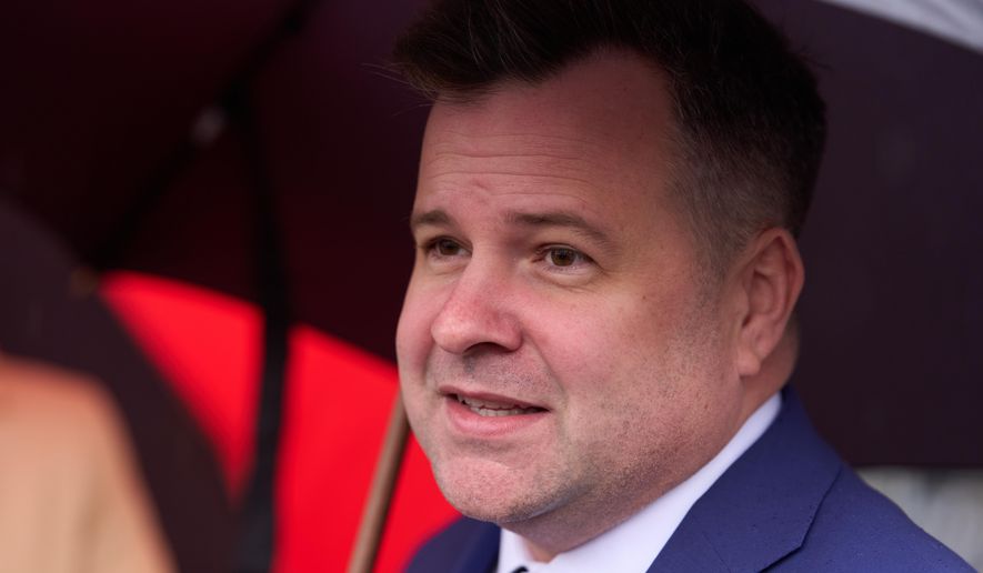 Director of the Federal Housing Finance Agency Bill Pulte speaks with reporters at the White House, Friday, Jan. 9, 2026, in Washington. (AP Photo/Evan Vucci)