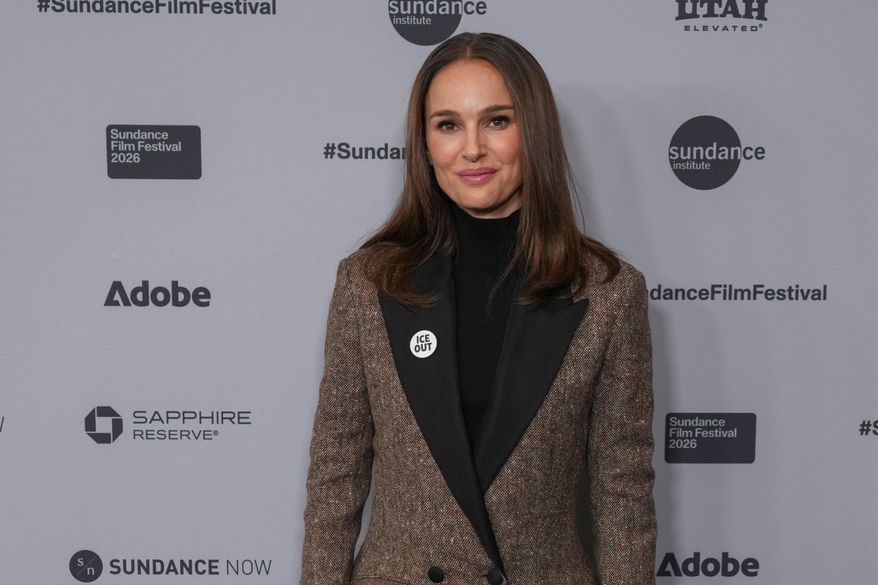 Natalie Portman attends the premiere of "The Gallerist" during the Sundance Film Festival on Saturday, Jan. 24, 2026, at Eccles Center in Park City, Utah. (AP Photo/Chris Pizzello)
