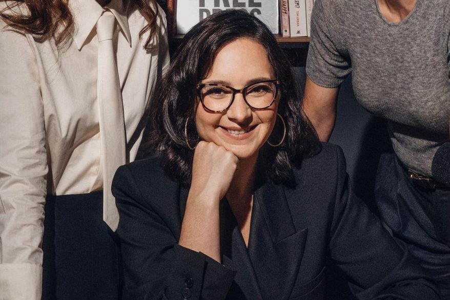 In this undated photo released by Paramount, one of the The Free Press's co-founders Bari Weiss poses for a portrait. (Daniel Paik via AP, File)