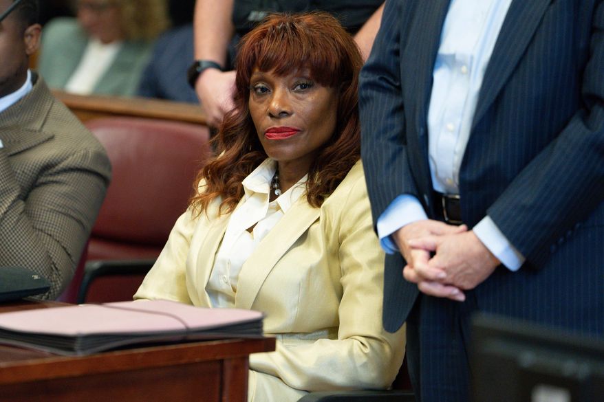FILE - Former NYC Mayor Eric Adam's Chief of Staff Ingrid Lewis-Martin appears for arraignment on corruption charges in Manhattan criminal court, Aug. 21, 2025, in New York. (Steven Hirsch/New York Post via AP, Pool, File)