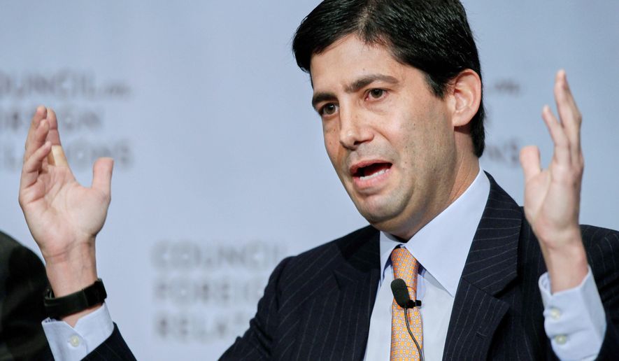Kevin Warsh, visiting fellow at the Hoover Institution, speaks at the Council on Foreign Relations in a panel discussion on "Central Banking in an Age of Improvisation," Nov. 28, 2011 in New York. (AP Photo/Mark Lennihan, File)