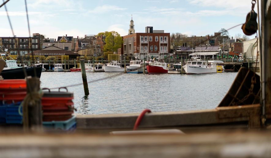 Fishing boats are docked in the harbor of Gloucester, Mass., May 11, 2022. (AP Photo/David Goldman, File)
