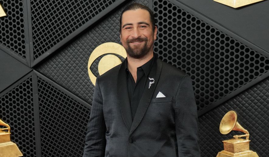 Noah Kahan arrives at the 68th annual Grammy Awards on Sunday, Feb. 1, 2026, in Los Angeles. (Photo by Jordan Strauss/Invision/AP)