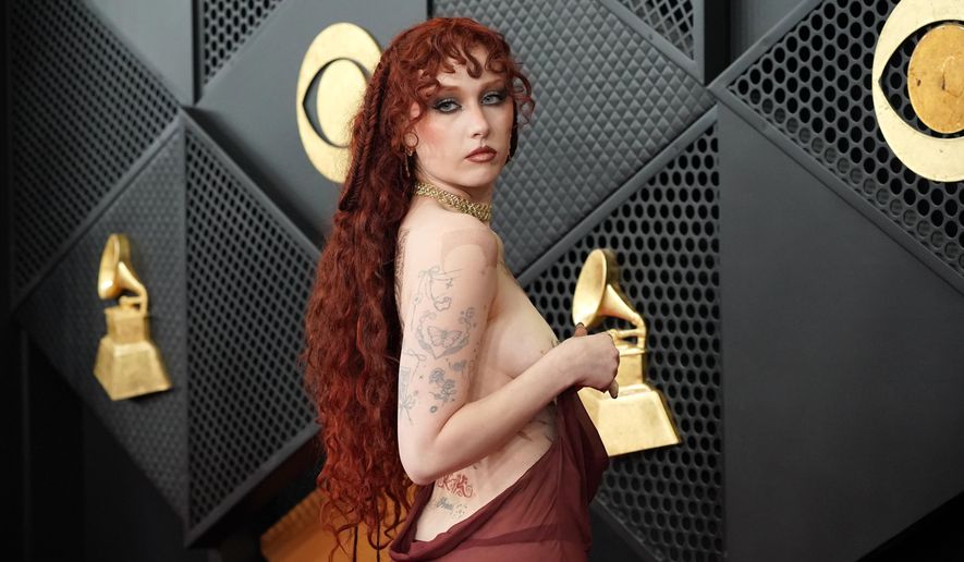 Chappell Roan arrives at the 68th annual Grammy Awards on Sunday, Feb. 1, 2026, in Los Angeles. (Photo by Jordan Strauss/Invision/AP)