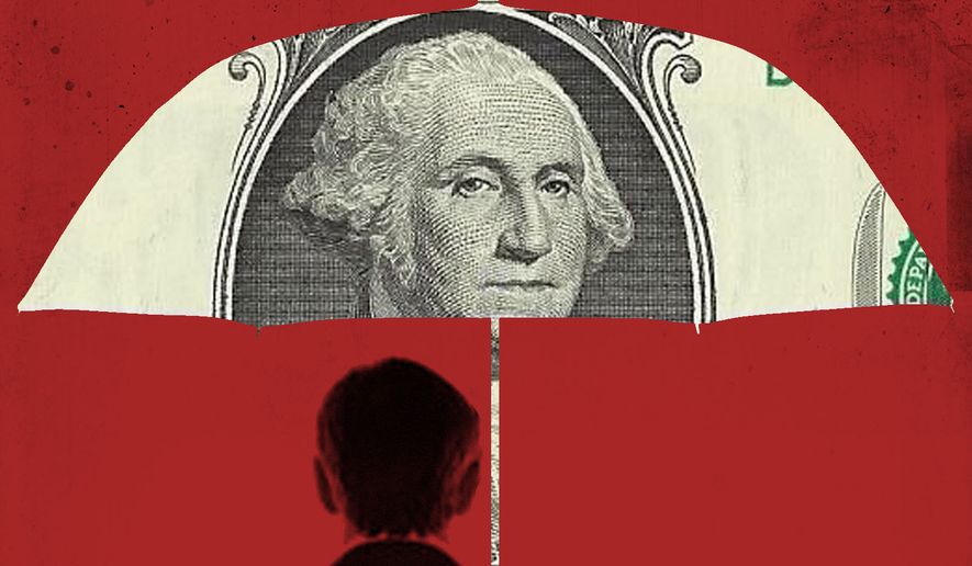 Health care costs and Big Insurance illustration by Linas Garsys / The Washington Times