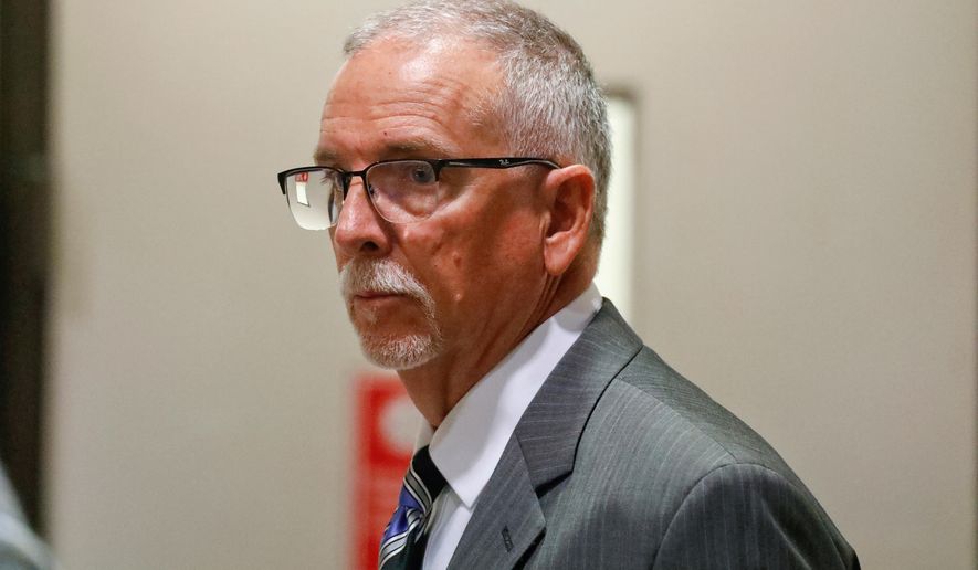 FILE - James Heaps appears in the Los Angeles Superior Court, June 26, 2019. (Al Seib/Los Angeles Times via AP, Pool, File)