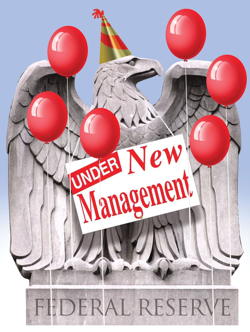 Fixing the Federal Reserve Board with a new chairman illustration by Alexander Hunter/The Washington Times