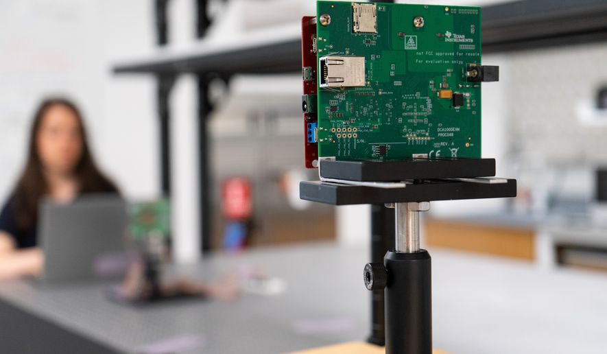 MetaHeart misleads the radar through a programmable metasurface that reflects back to the tracker a fabricated heartbeat pattern. (Credit: Rice University)