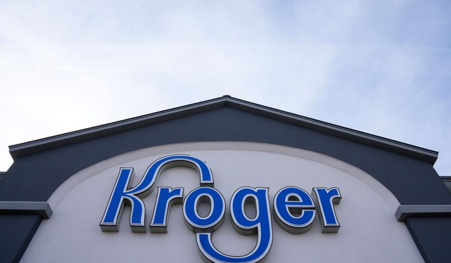 A Kroger grocery store is seen in Monroe, Ohio. (AP Photo/Jeff Dean, File)