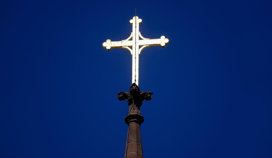 The Cathedral of the Immaculate Conception is seen in Camden, N.J., April 20, 2022. (AP Photo/Matt Rourke, File)