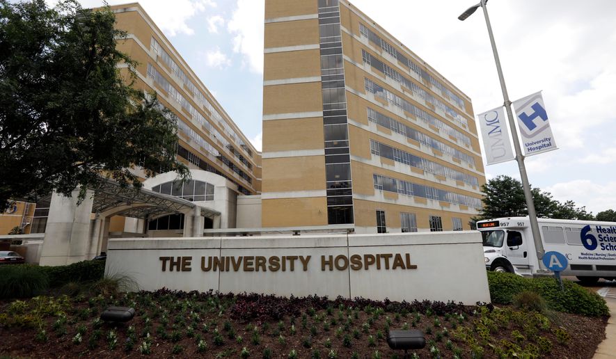 The University of Mississippi Medical Center stands in Jackson, Miss., on May 2, 2018. (AP Photo/Rogelio V. Solis, File)