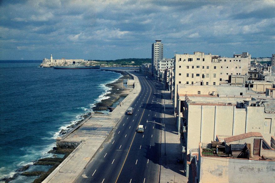 This is a general view of El Malecon in Havana, Cuba, seen Nov. 1971. (AP Photo/Beverley Reed, File)