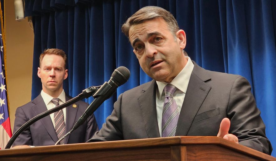 The U.S. attorney for Minnesota, Daniel Rosen, speaks with reporters during a news conference at the federal courthouse in Minneapolis, Wednesday, Feb. 25, 2026. (AP Photo/Steve Karnowski)
