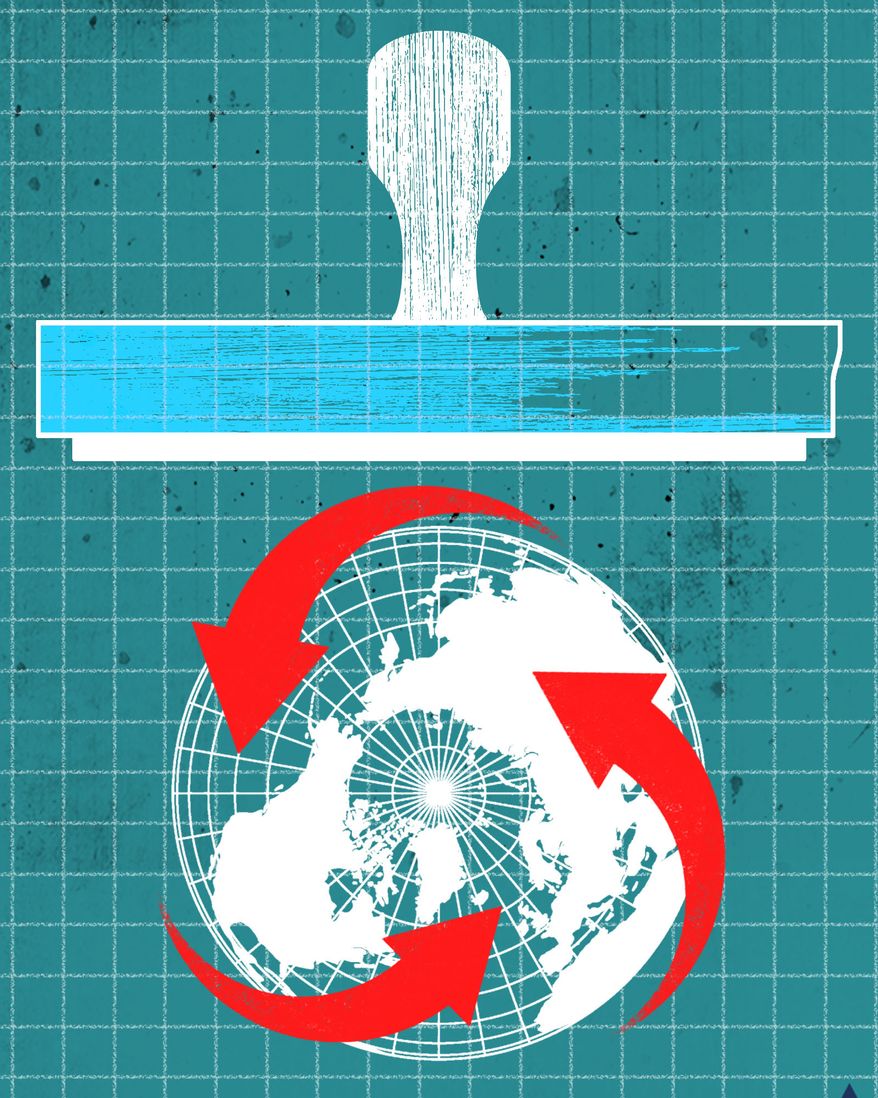 Changes to patent regulations in U.S. Patent and Trademark Office illustration by Linas Garsys / The Washington Times