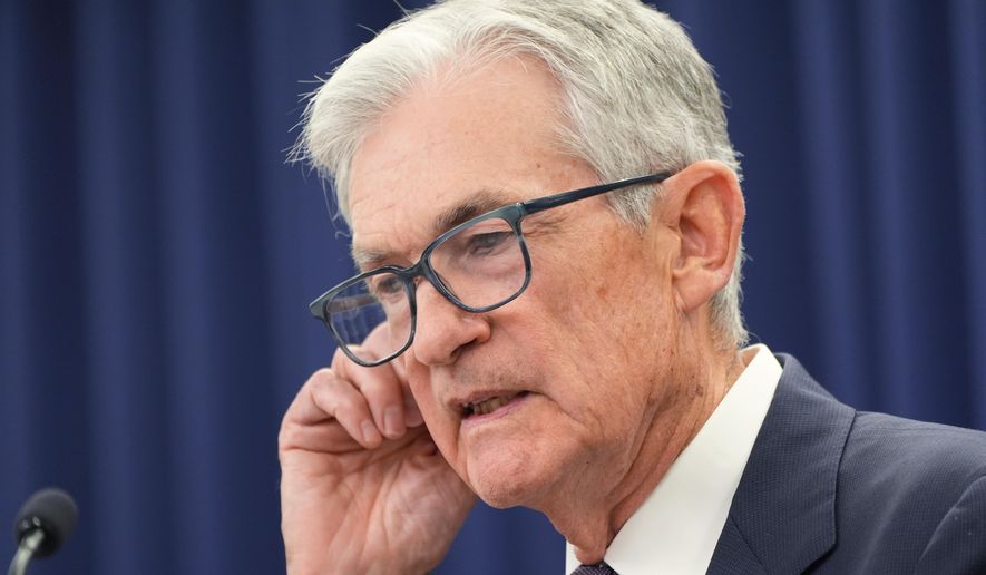 Federal Reserve Chair Jerome Powell speaks during a news conference on Wednesday, Jan. 28, 2026, at the Federal Reserve Board Building in Washington. (AP Photo/Jacquelyn Martin) **FILE**