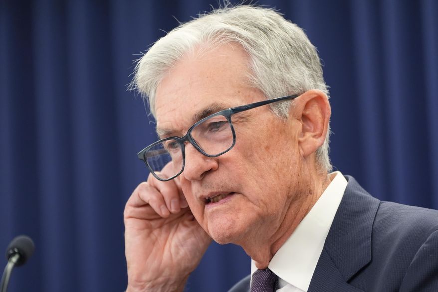 Federal Reserve Chair Jerome Powell speaks during a news conference on Wednesday, Jan. 28, 2026, at the Federal Reserve Board Building in Washington. (AP Photo/Jacquelyn Martin) **FILE**