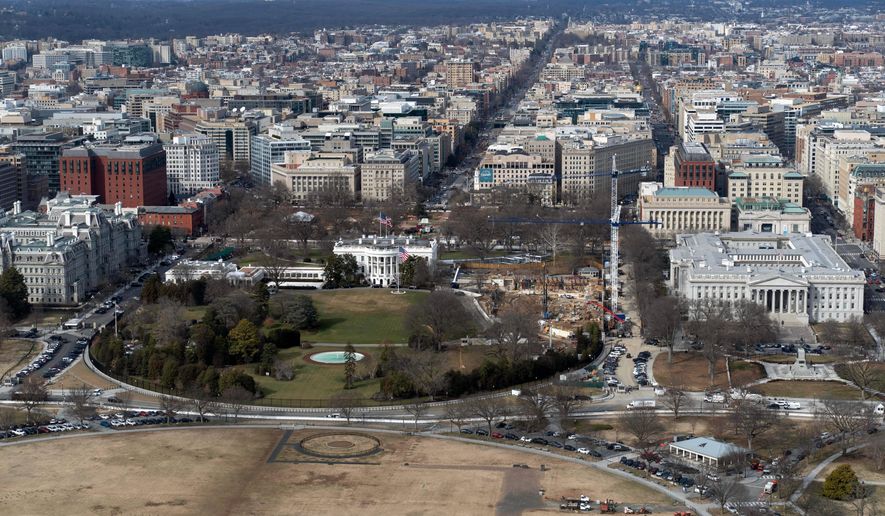 FILE - The White House is seen Feb. 24, 2026, in Washington. (AP Photo/Jose Luis Magana, File)