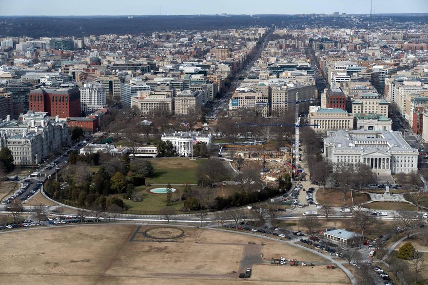 FILE - The White House is seen Feb. 24, 2026, in Washington. (AP Photo/Jose Luis Magana, File)