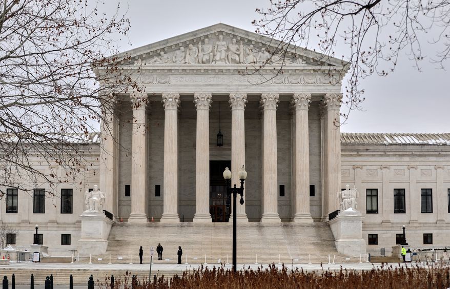 The Supreme Court is photographed, Feb. 6, 2026, in Washington. (AP Photo/Rahmat Gul, File)
