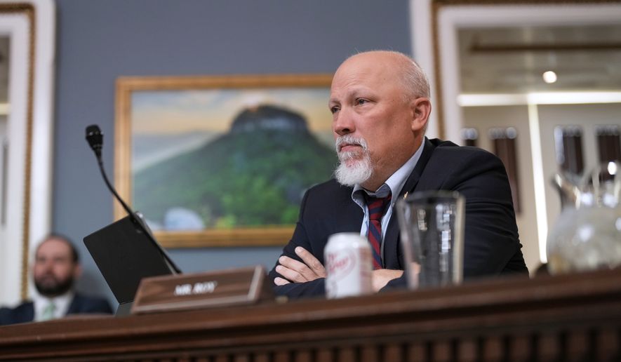 Rep. Chip Roy, R-Texas, a member of the conservative House Freedom Caucus, listens at the Capitol in Washington, April 9, 2025. (AP Photo/J. Scott Applewhite, File)