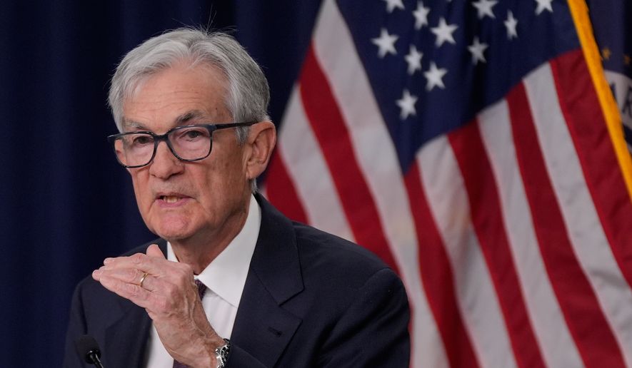 Federal Reserve Chair Jerome Powell speaks during a news conference Wednesday, March 18, 2026, in Washington. (AP Photo/Manuel Balce Ceneta)
