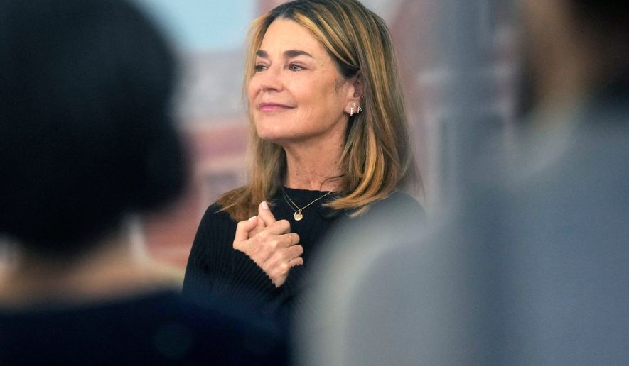 Savannah Guthrie visits the Today show at Rockefeller Plaza in New York on Thursday, March 5, 2026. (Photo by Charles Sykes/Invision/AP, File)