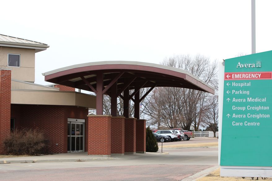 Avera Creighton Hospital is seen on Feb. 24, 2026, in Creighton, Neb. (AP Photo/Margery A. Beck)