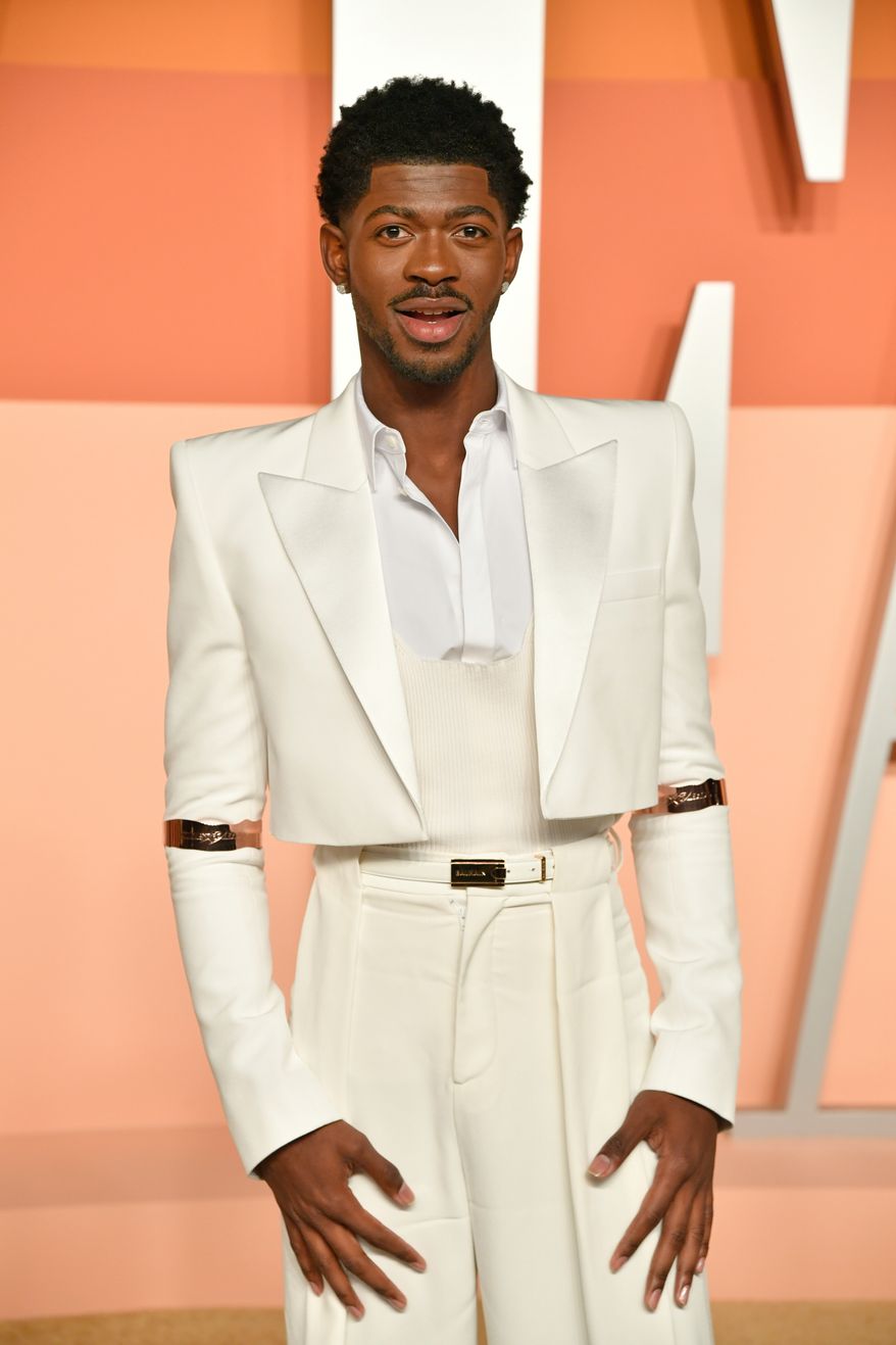 Lil Nas X appears at the Vanity Fair Oscar Party in Beverly Hills, Calif., on March 2, 2025. (Photo by Evan Agostini/Invision/AP) **FILE**