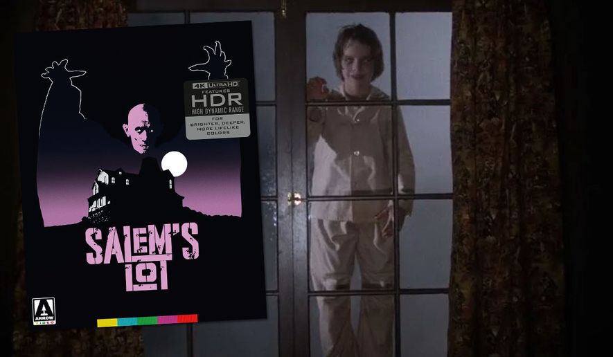 A visitor arrives in "Salem's Lot: Limited Edition," now available in the 4K disc format from Arrow Video.
