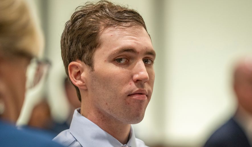 FILE - Tyler Robinson, who is accused of fatally shooting Charlie Kirk, appears during a hearing in Fourth District Court in Provo, Utah, Thursday, Dec. 11, 2025. (Rick Egan/The Salt Lake Tribune via AP, Pool, File)