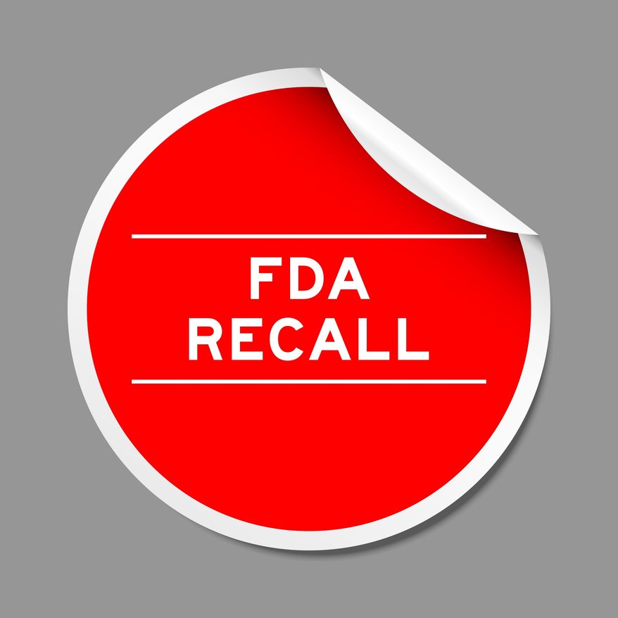 FDA recall. Credit: Shutterstock, Bankrx