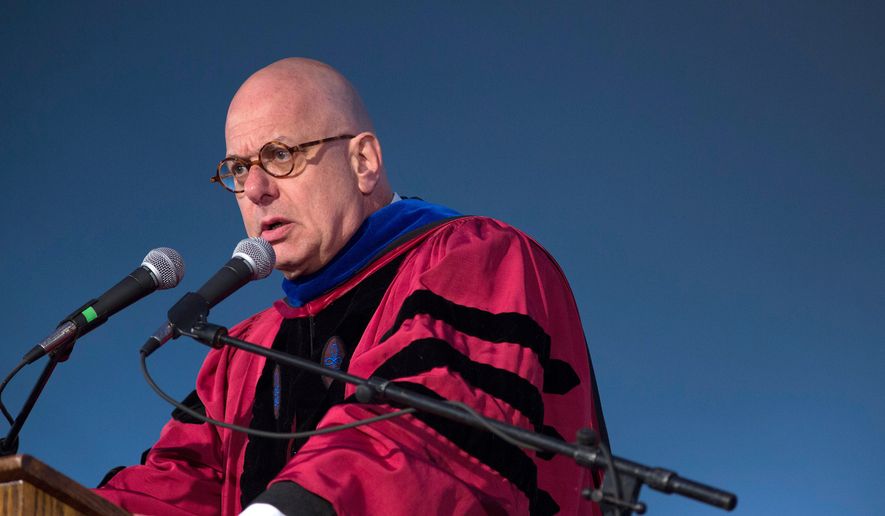 Bard College President Leon Botstein speaks during the 153rd Commencement at Bard College, May 25, 2013, in Annandale-on-Hudson, N.Y. (AP Photo/Philip Kamrass, File)