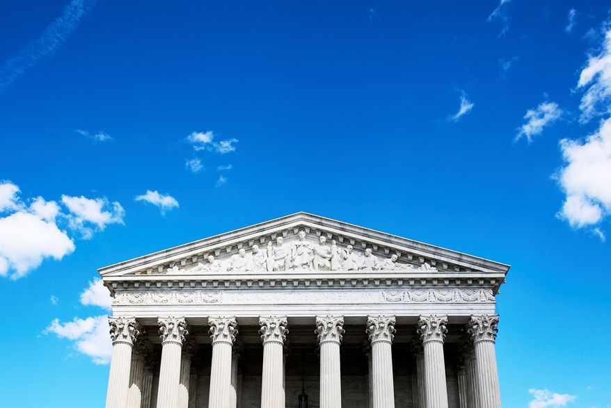 The Supreme Court is seen, Thursday, April 30, 2026, in Washington. (AP Photo/Jacquelyn Martin)