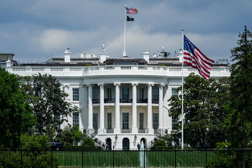 The White House is seen, April 20, 2026, in Washington. (AP Photo/Julia Demaree Nikhinson, File)
