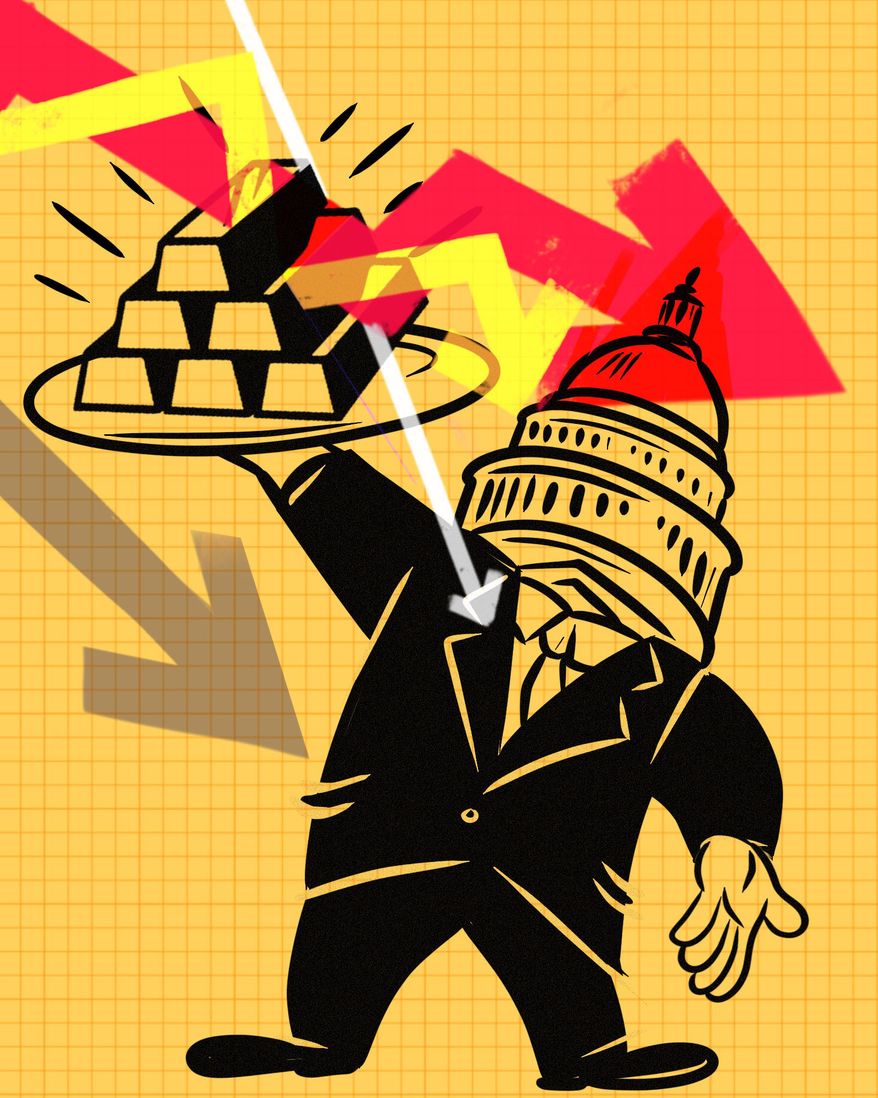 Federal Reserve independence and responsibilities illustration by Linas Garsys / The Washington Times