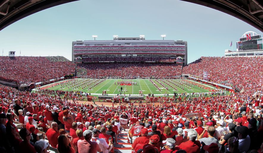 FILE - Fans fill Memorial Stadium in Lincoln Neb., on Saturday, Sept. 17, 2016. (AP Photo/Nati Harnik File, File)