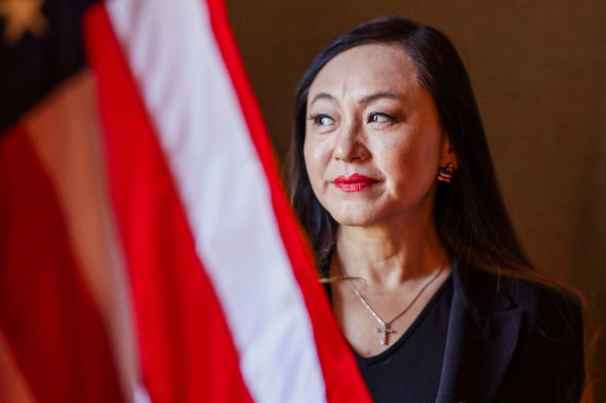 Arcadia council member Eileen Wang is seen at Arcadia City Hall, Nov. 20, 2024, in Arcadia, Calif. (Robert Gauthier/Los Angeles Times via AP)