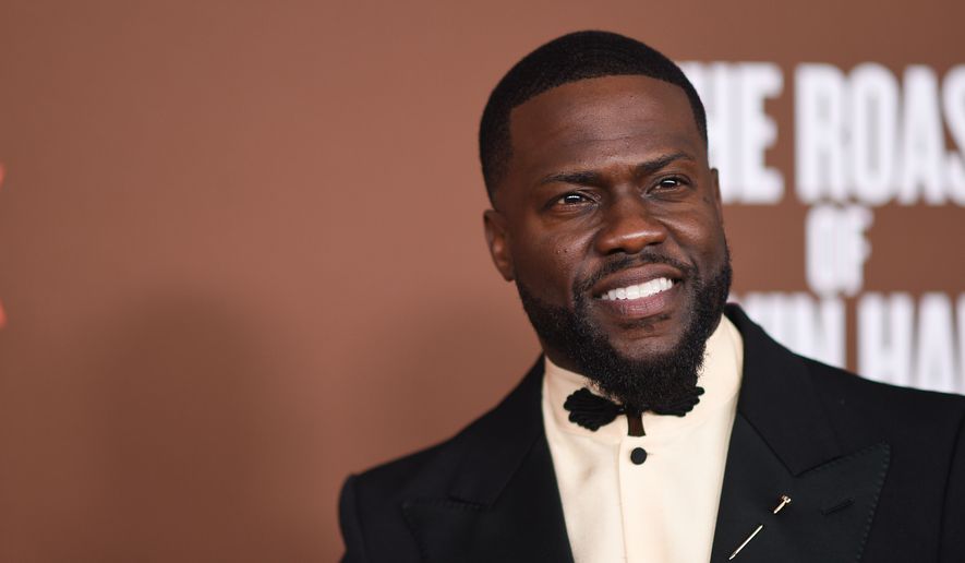 Kevin Hart arrives at Netflix is a Joke Fest - The Roast of Kevin Hart on Sunday, May 10, 2026, at the Kia Forum in Inglewood, Calif. (Photo by Richard Shotwell/Invision/AP)