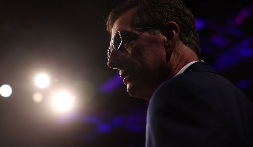 Republican candidate for governor Brad Raffensperger, Georgia's Secretary of State, appears before the Atlanta Press Club Loudermilk-Young debate at Georgia Public Broadcasting in Atlanta on April 27, 2026. (Arvin Temkar/Atlanta Journal-Constitution via AP)