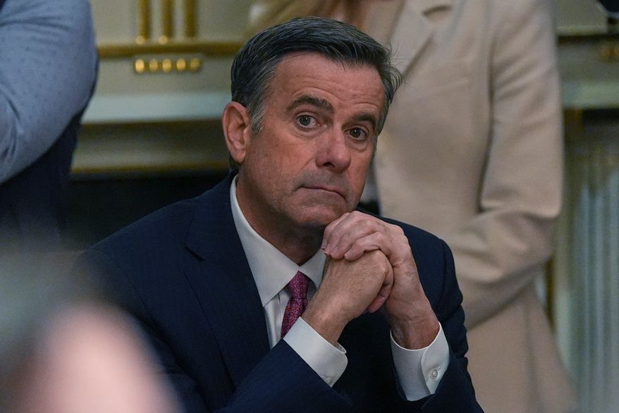 CIA Director John Ratcliffe listens during a Cabinet meeting at the White House in Washington, March 26, 2026. (AP Photo/Alex Brandon, File)