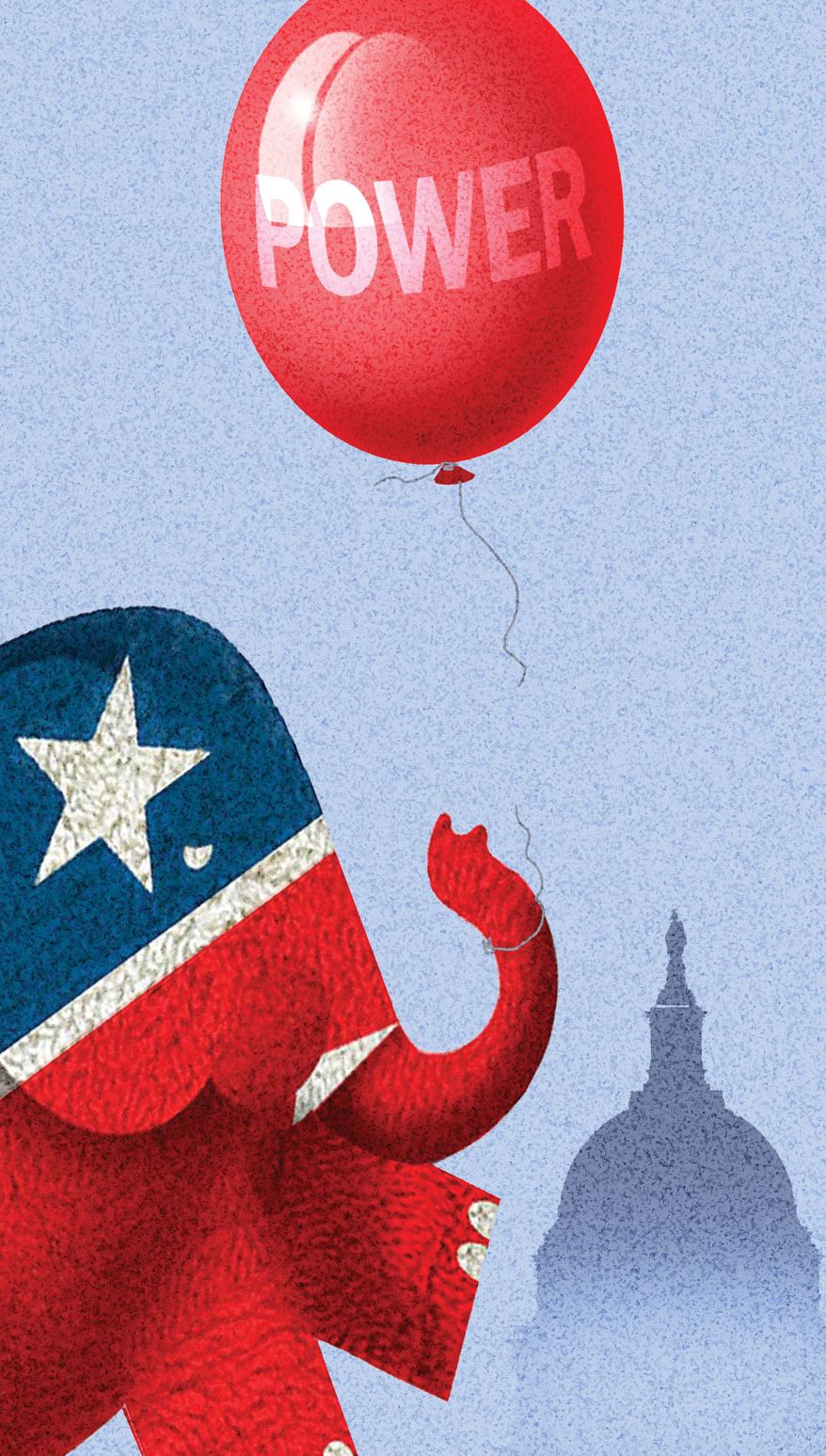 Republicans controlling Congress (House of Representatives and Senate) illustration by Alexander Hunter/The Washington Times