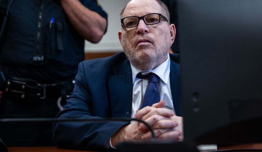 Harvey Weinstein appears in Manhattan criminal court, Thursday, May 14, 2026, in New York. (Spencer Platt/Pool Photo via AP)