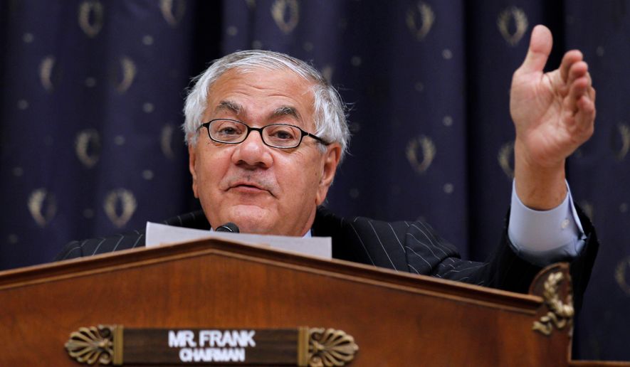 House Financial Services Committee Chairman Rep. Barney Frank, D-Mass., speaks on Capitol Hill in Washington, July 22, 2010. (AP Photo/Alex Brandon) **FILE**