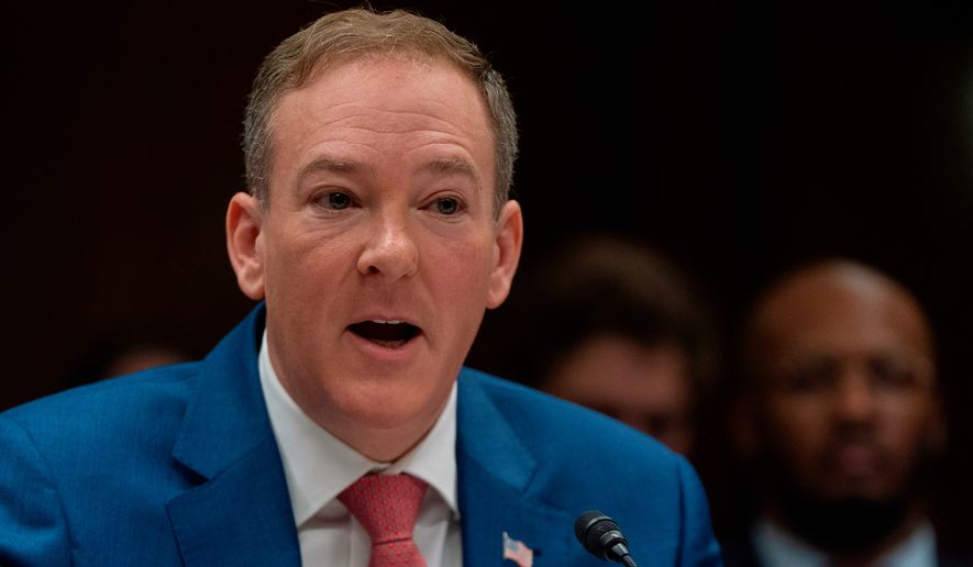 Environmental Protection Agency administrator Lee Zeldin, testifies to the Senate Appropriations subcommittee on Interior, Environment and related agencies on the budget request for the EPA, on Capitol Hill, Wednesday, May 13, 2026, in Washington. (AP Photo/Manuel Balce Ceneta)