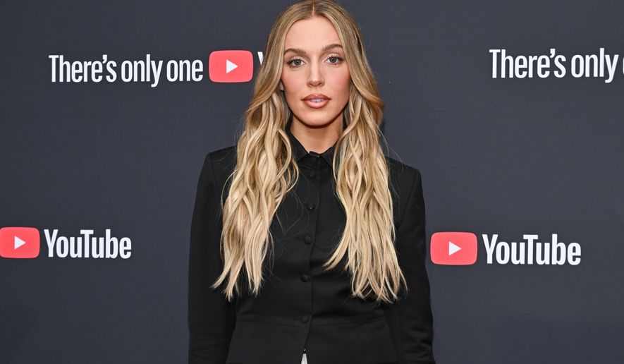 Alex Cooper attends the Netflix upfront at Sunset Pier 94 Studios on Wednesday, May 13, 2026, in New York. (Photo by Evan Agostini/Invision/AP)