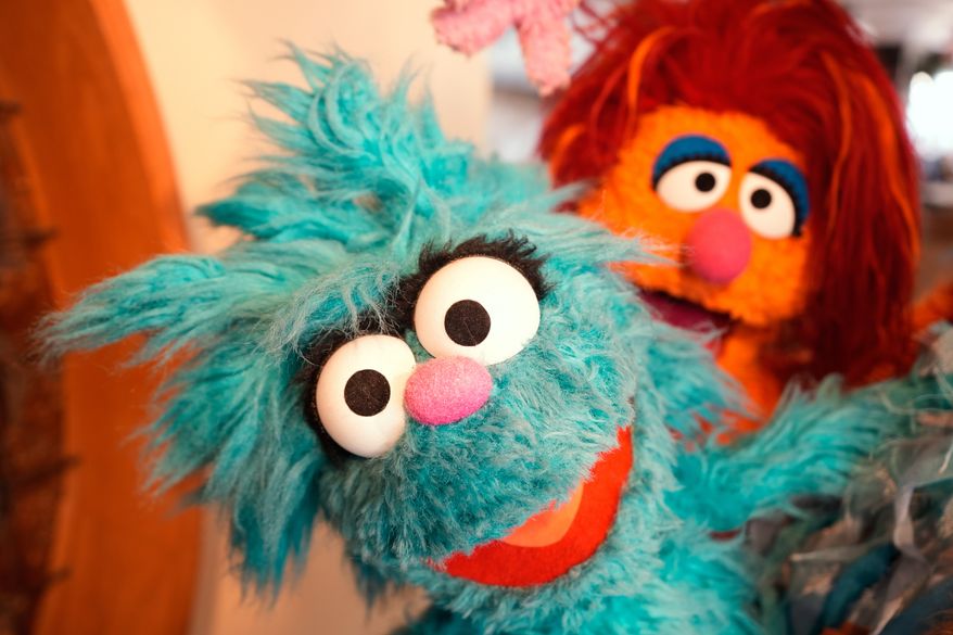 Puppets are displayed at Jim Henson's Creature Shop in New York, Wednesday, May 13, 2026. (AP Photo/Seth Wenig)