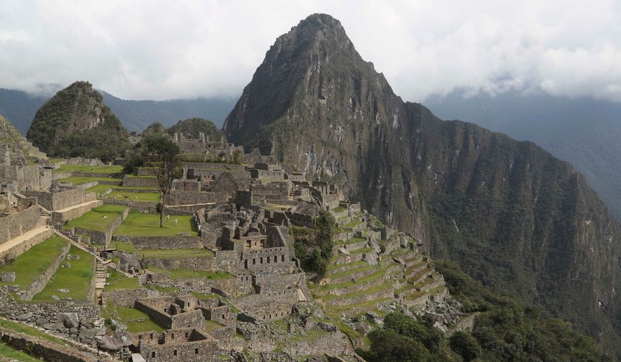 The Machu Picchu archeological site sits in the department of Cusco, Peru, Oct. 27, 2020. (AP Photo/Martin Mejia, File)