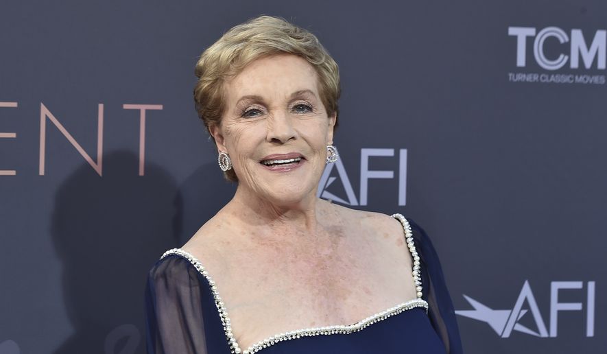 Julie Andrews arrives at the 48th AFI Life Achievement Award Honoring Julie Andrews on Thursday, June 9, 2022, at The Dolby Theatre in Los Angeles. (Photo by Jordan Strauss/Invision/AP)
